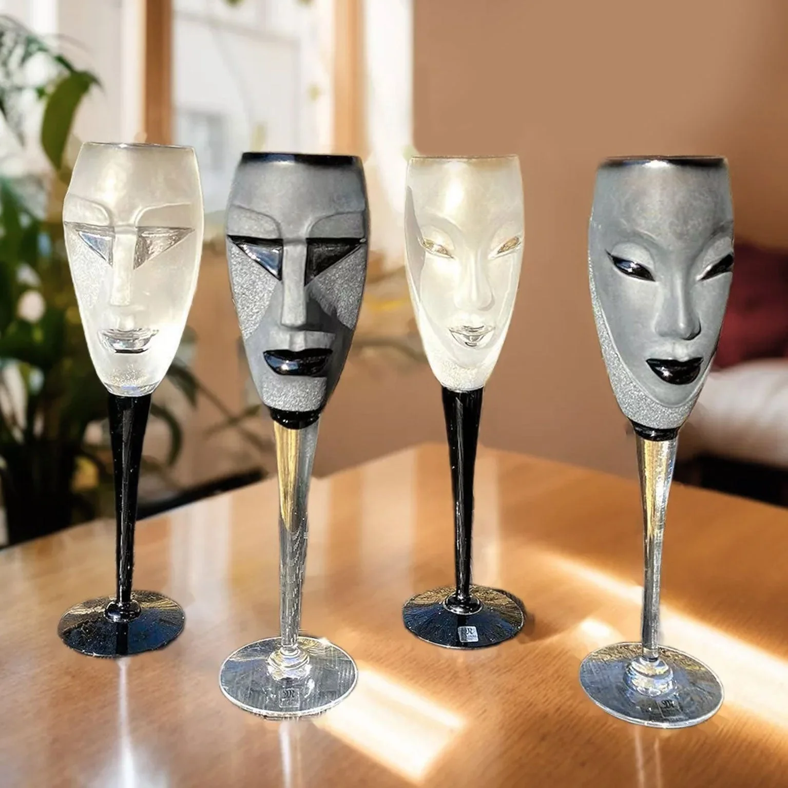 Maleras Crystal Champagne Glass Kubik Clear MASQ Tableware - Image 3