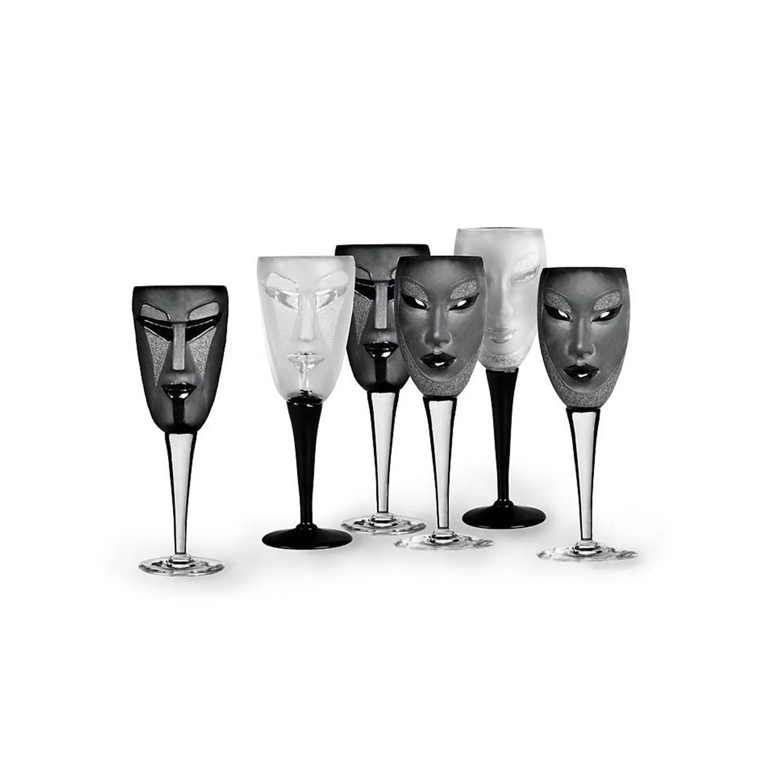 Maleras Crystal Champagne Glass Kubik Clear MASQ Tableware - Image 4